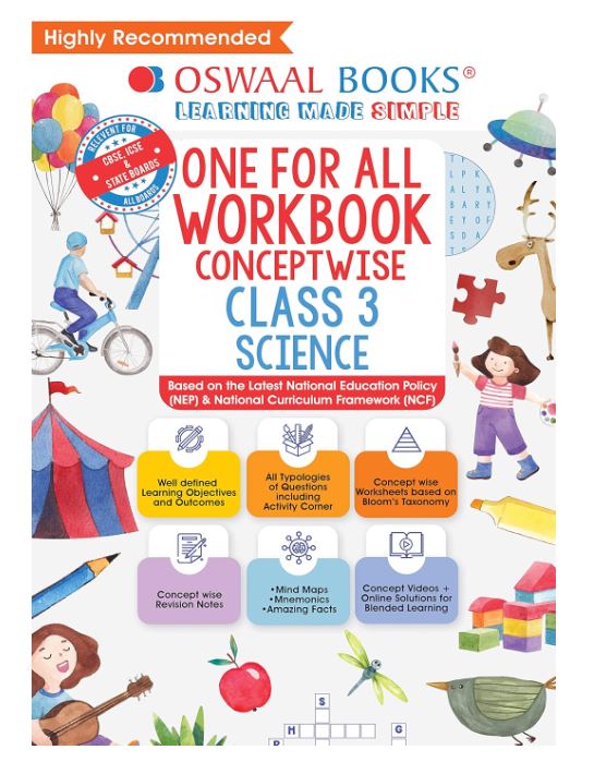 Oswaal One For All Workbook, Class-3, Science